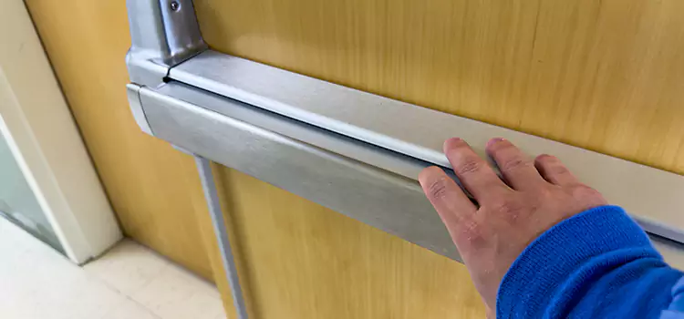 Installing a Push Bar on a Door Palo Alto
